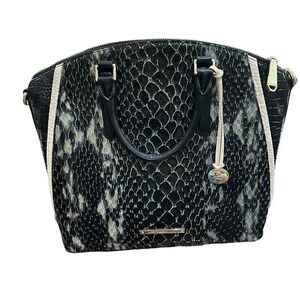 BrahminDuxbury Satchel Black Carlisle Leather Bag